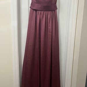 Elegant Burgundy Evening Gown
